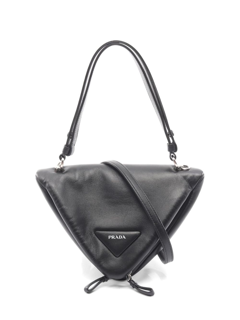 2010s triangle leather shoulder bag