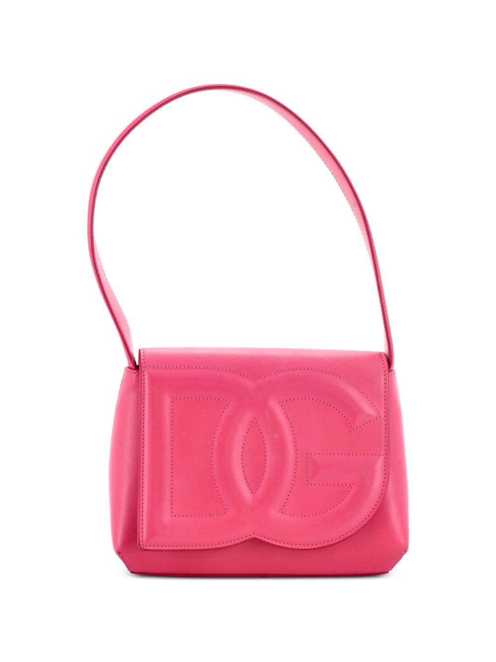 Dolce & Gabbana DG Logo Flap Hobo Bag Leather Small shoulder bag