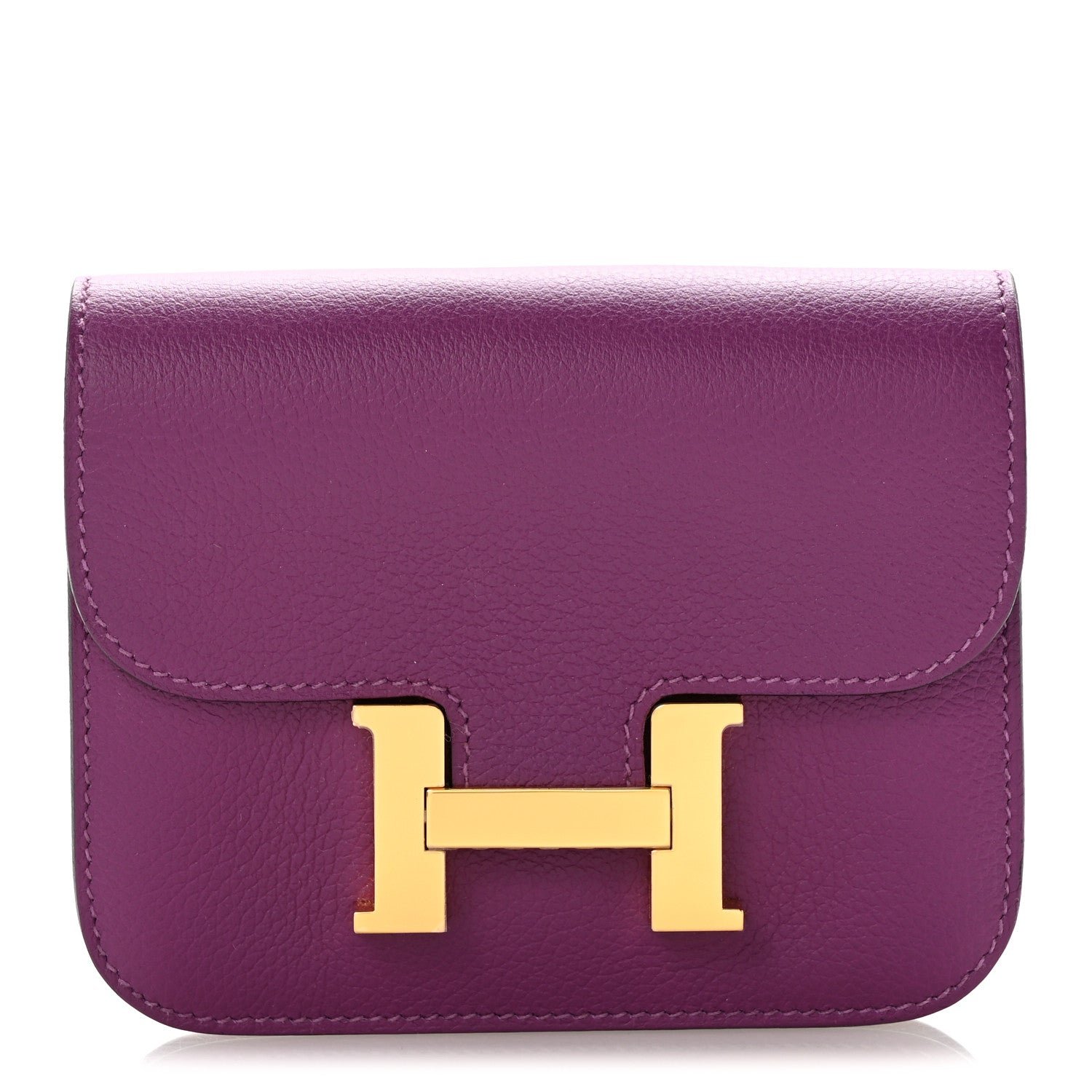 Hermes Evercolor Constance Slim Wallet Anemone