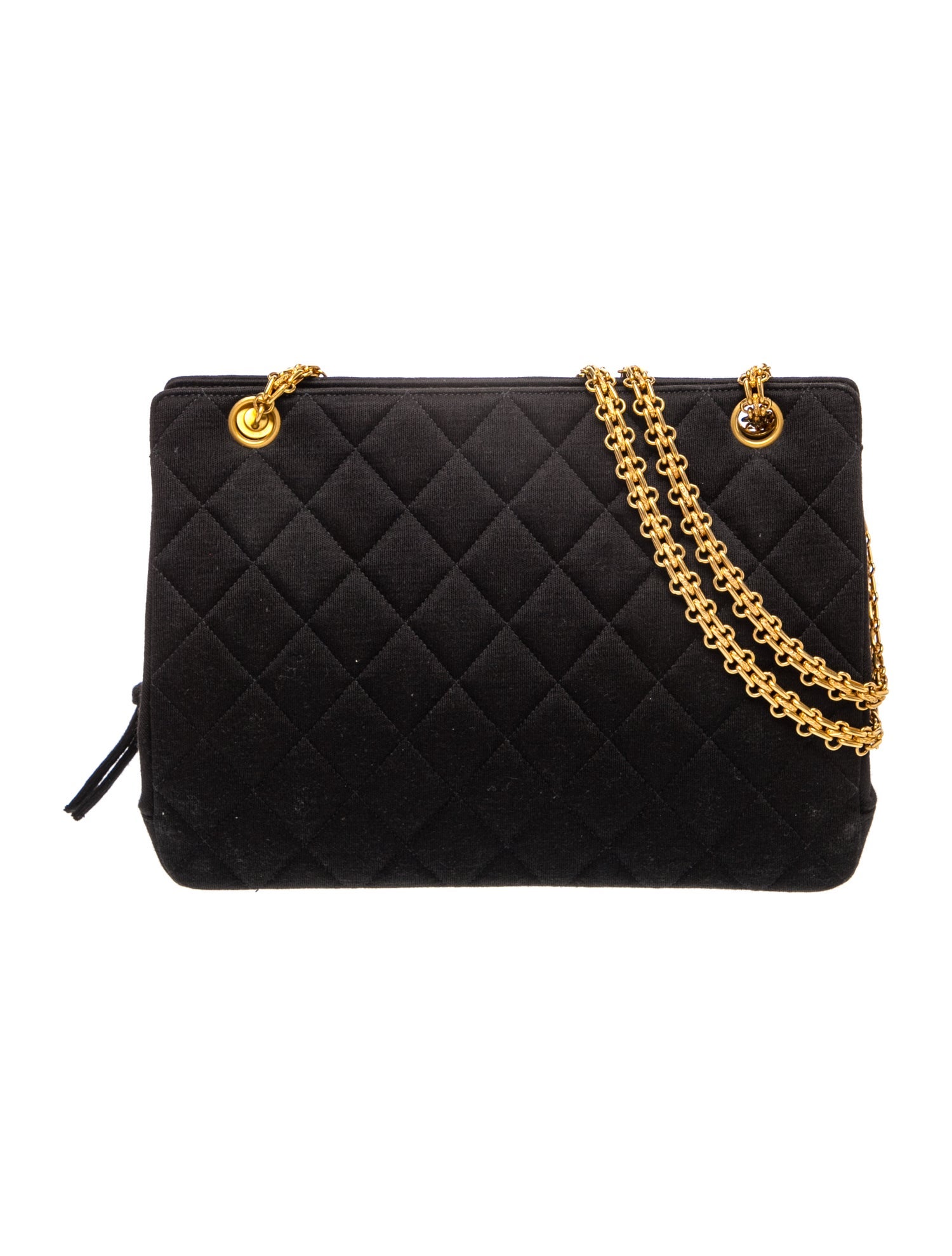 Jersey Knit Quilted Shoulder Bag