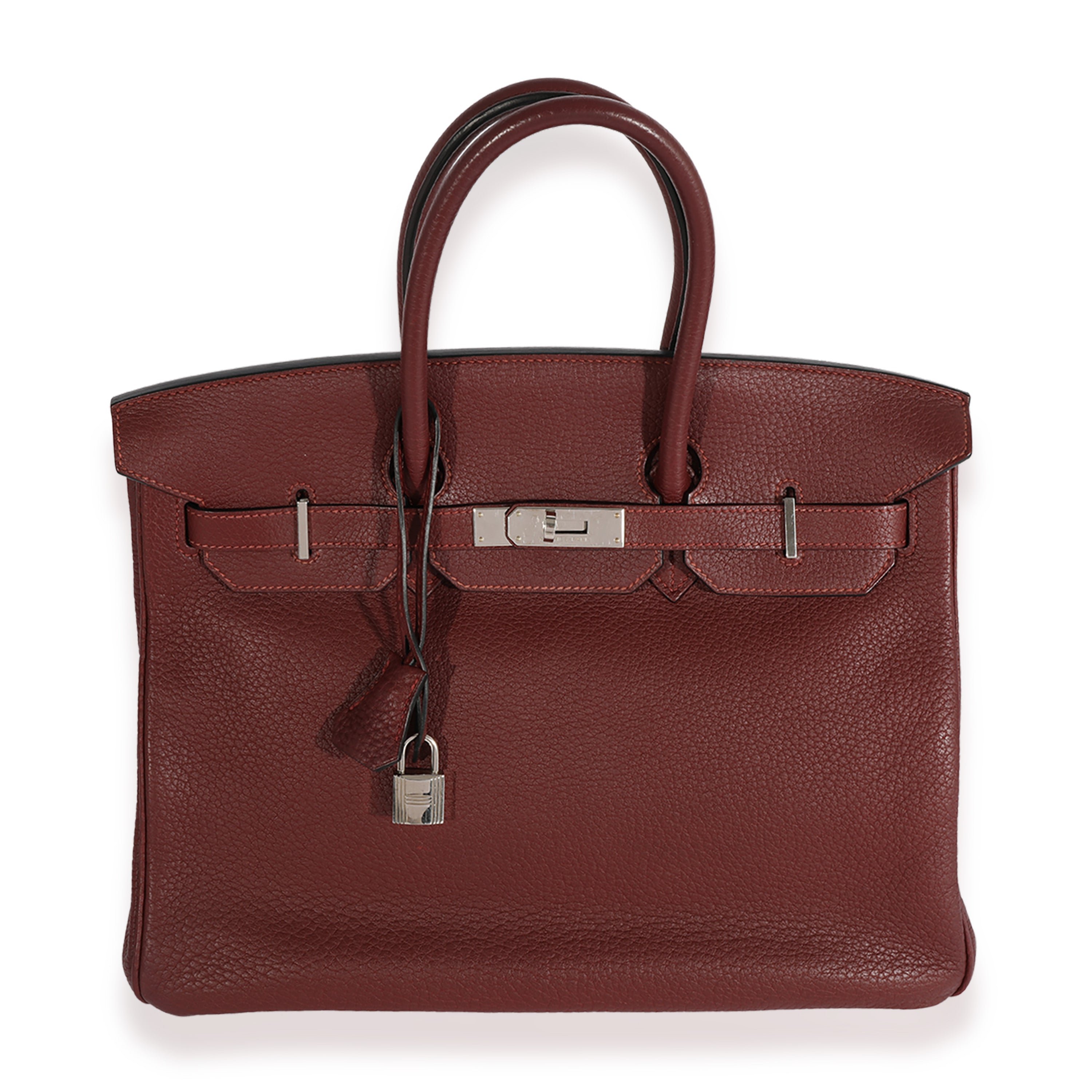 Hermes Rouge H Togo Birkin 35 PHW
