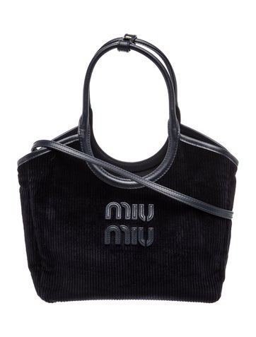 Corduroy Top Handle Bag