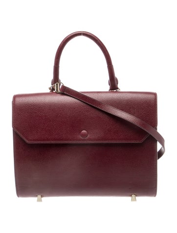 Leather Top Handle Bag