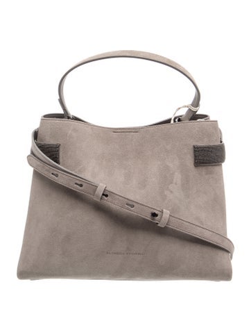 Brunello Cucinelli Suede Shoulder Bag w/ Tags