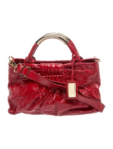 Badgley Mischka Patent Leather Top Handle Bag