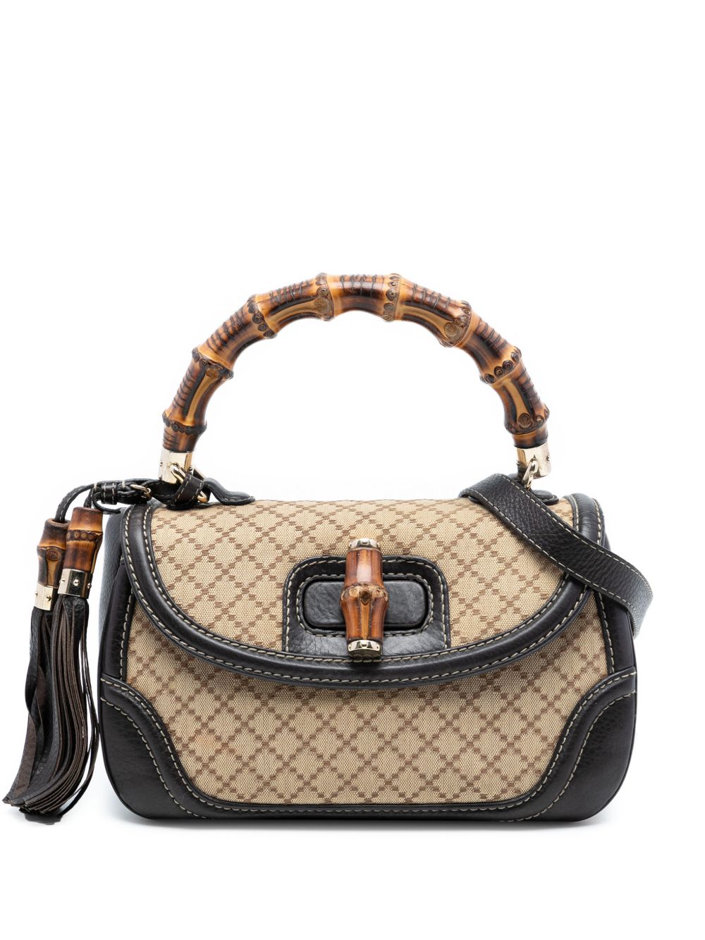 2016-2026 Medium Diamante Canvas New Bamboo satchel