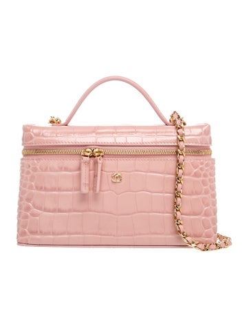 2026 Crocodile Embossed Slim Vanity Case