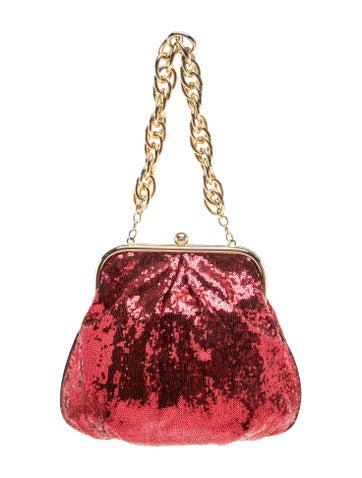 MCM Sequins Shoulder Bag