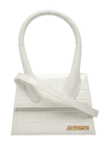 Embossed Leather Top Handle Bag