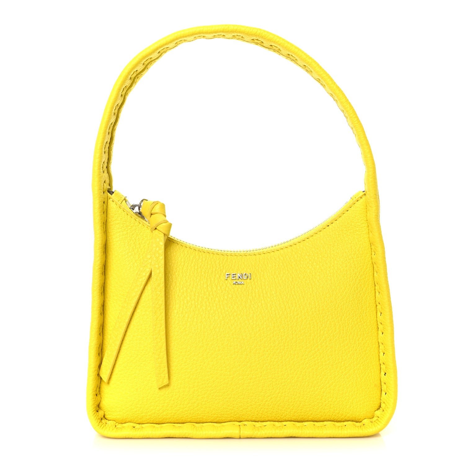 Fendi Cuoio Roma Sellerissima Nappa Sintetica Tape Stitch Mini Fendessence Shoulder Bag Pomelo