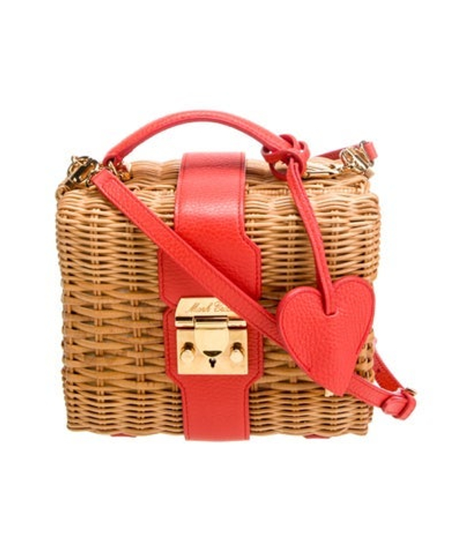 Mark Cross Cross Wicker Messenger Bag