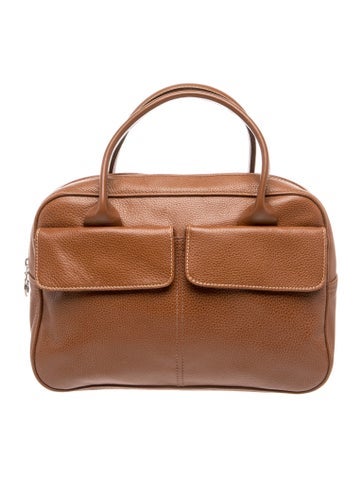 Leather Top Handle Bag