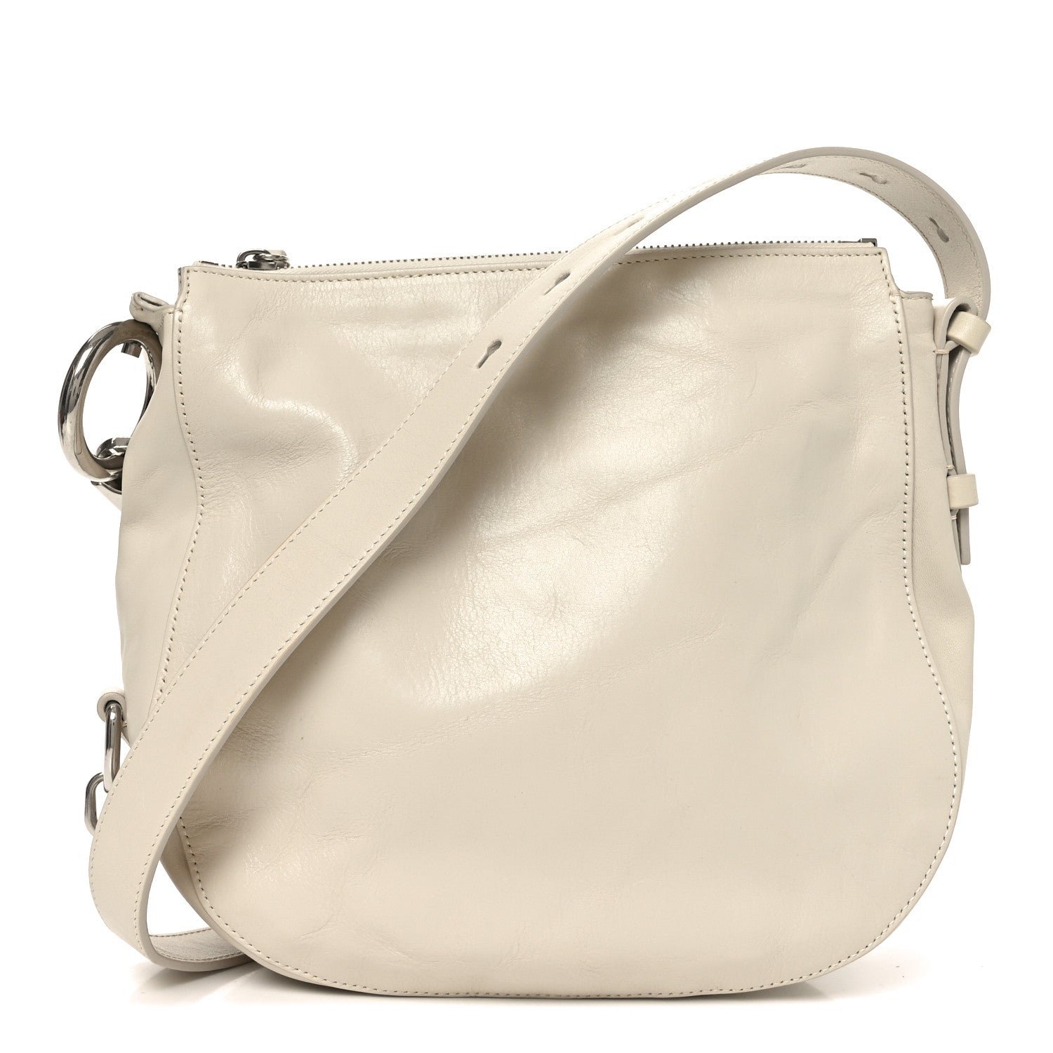 Burberry Burberry Crinkled Calfskin Small Knight Shoulder Bag Soap