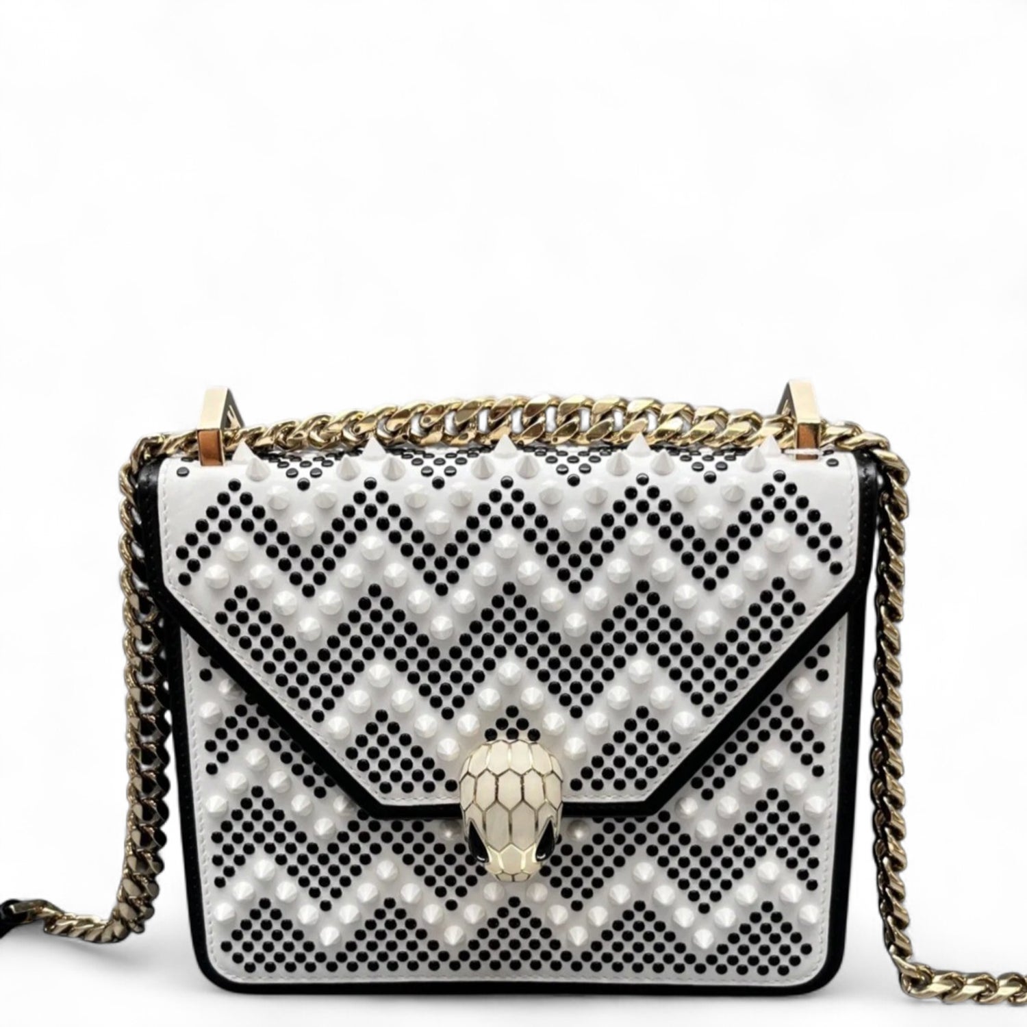 Bvlgari Calfskin Crossbody Bag Medium
