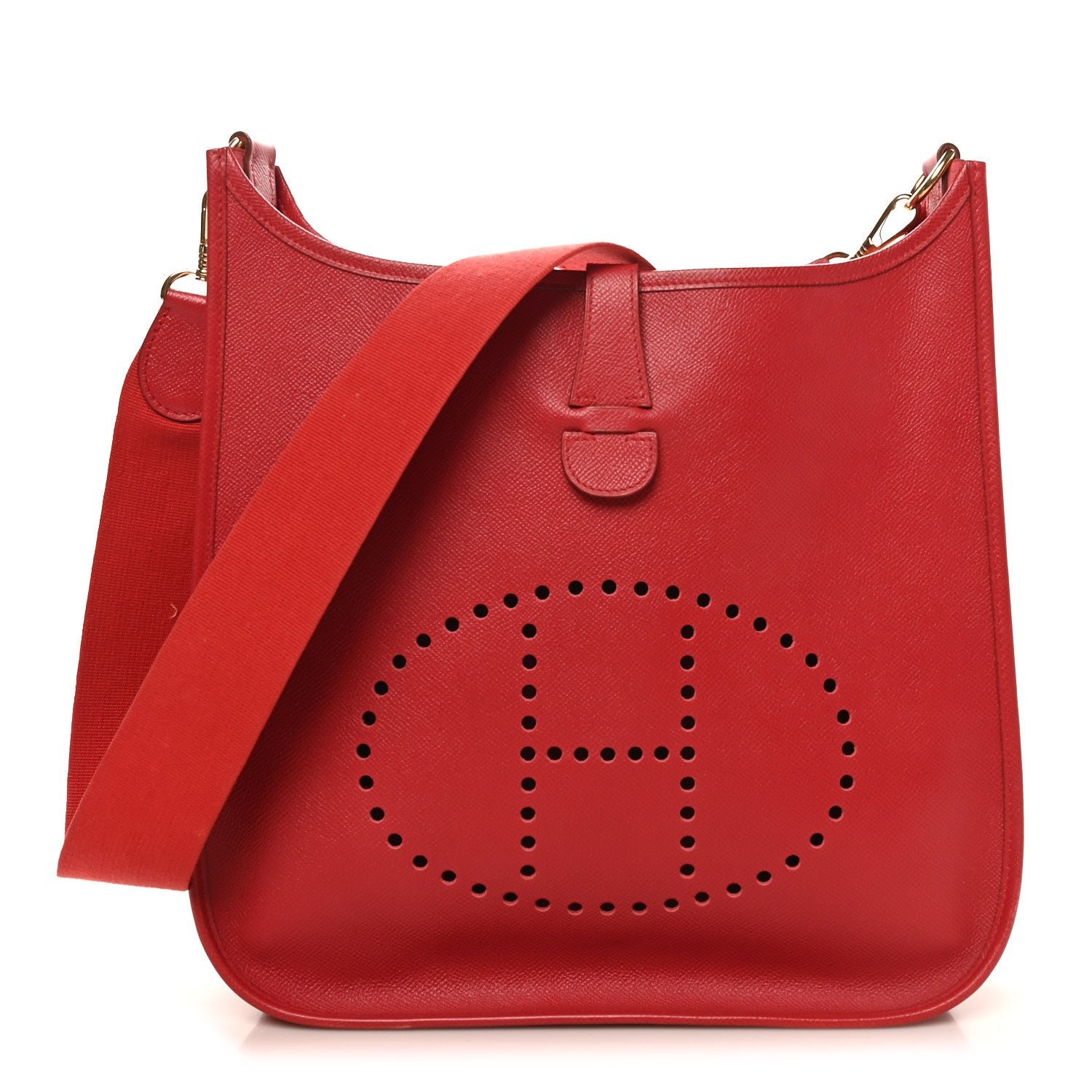 Hermes Courchevel Evelyne GM Rouge Vif