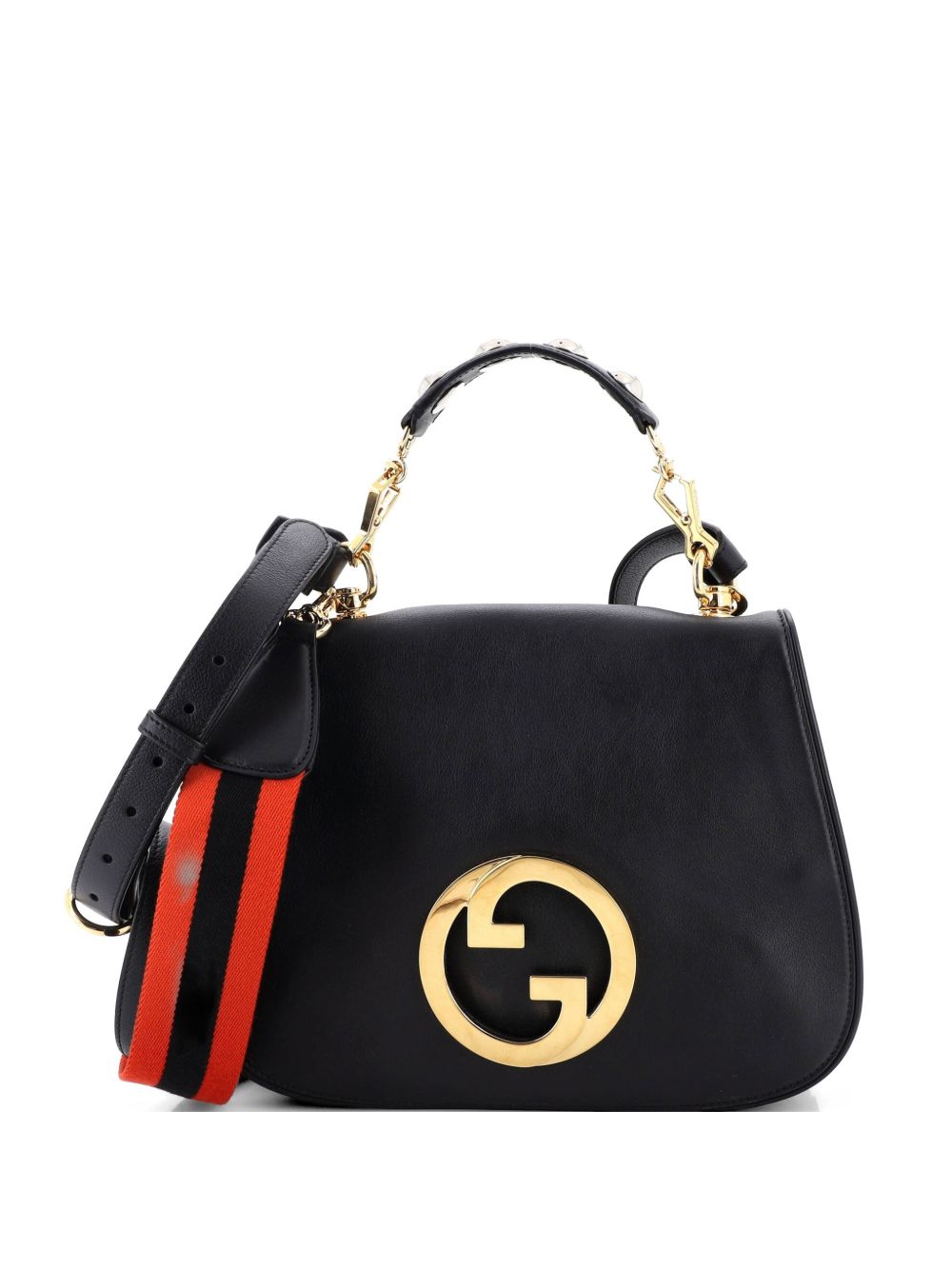 Web Blondie Flap Bag Leather Medium shoulder bag