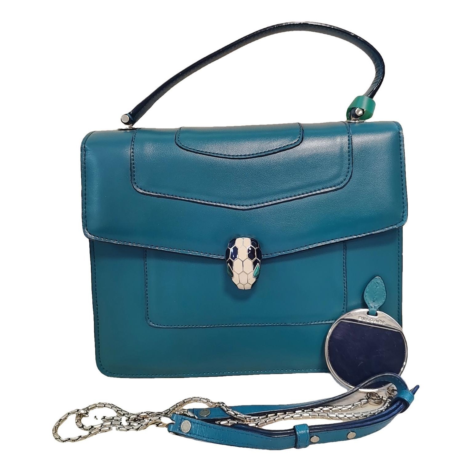 Serpenti leather handbag