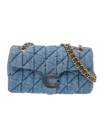 Coach Denim Quilted Denim Tabby Shoulder Bag 26