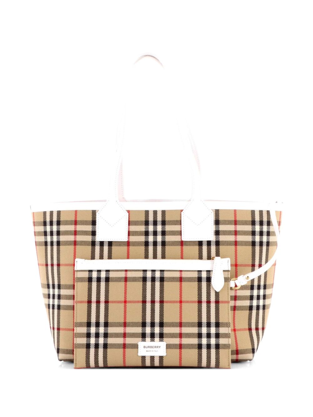 London Vintage Check Canvas Small tote bag