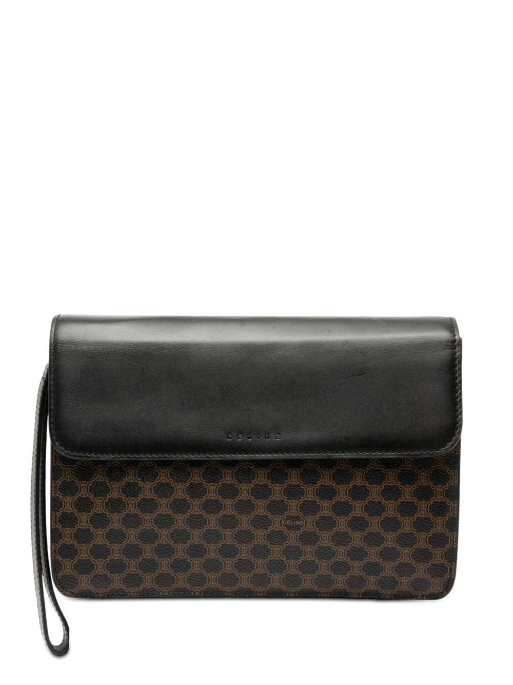 2000 Macadam Coated Canvas and Leather clutch bag