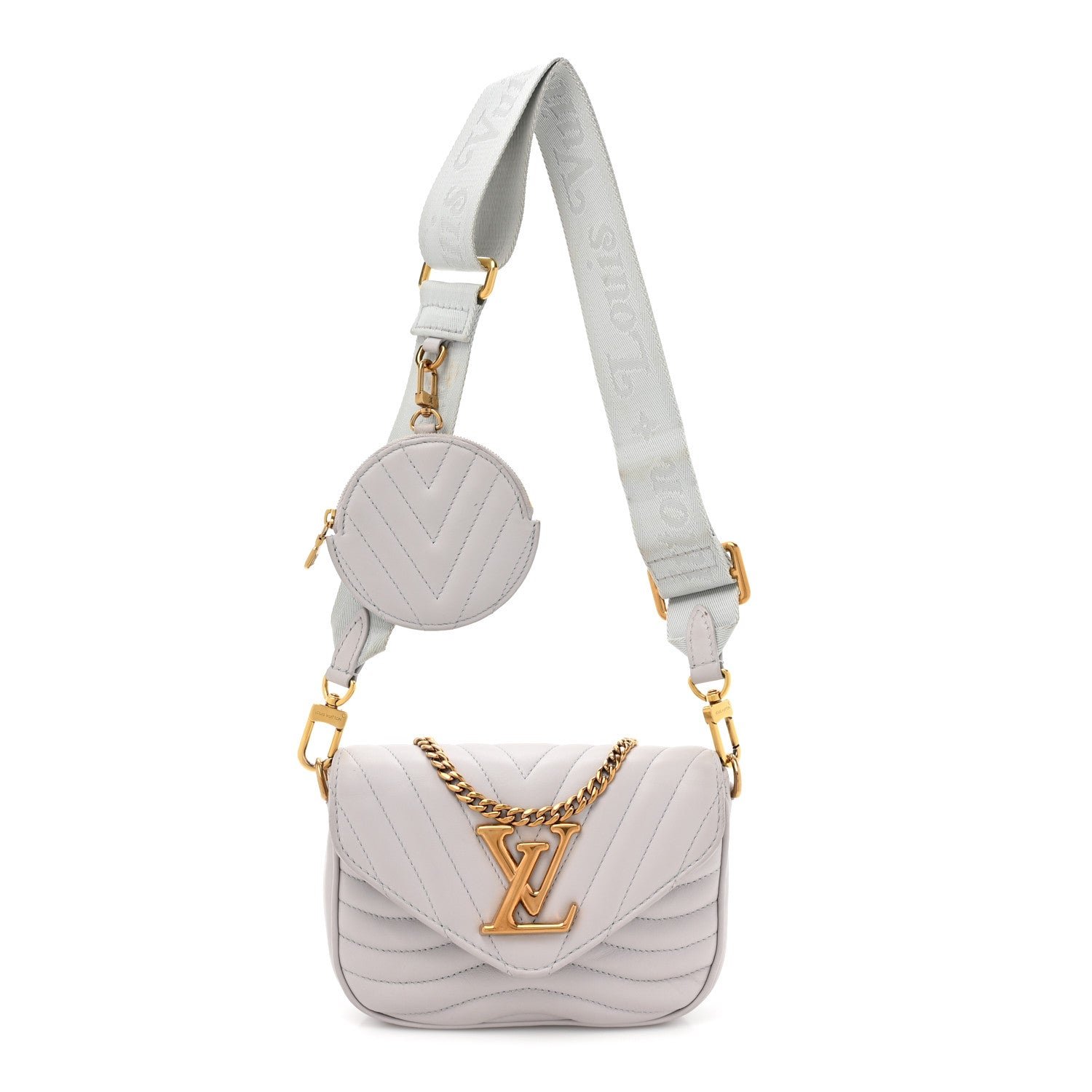 Louis Vuitton Calfskin New Wave Multi Pochette Brume