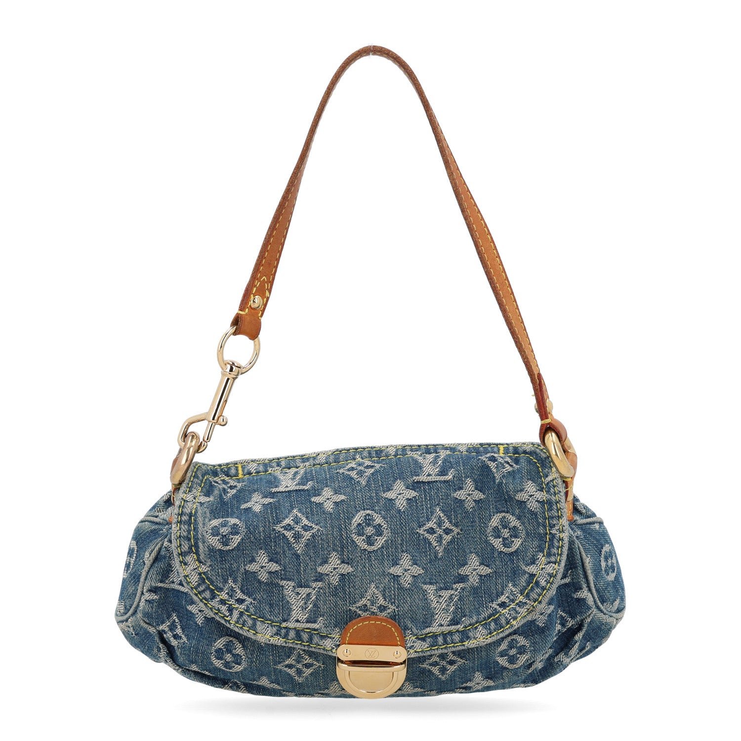 Louis Vuitton Monogram Denim Mini Pleaty Blue