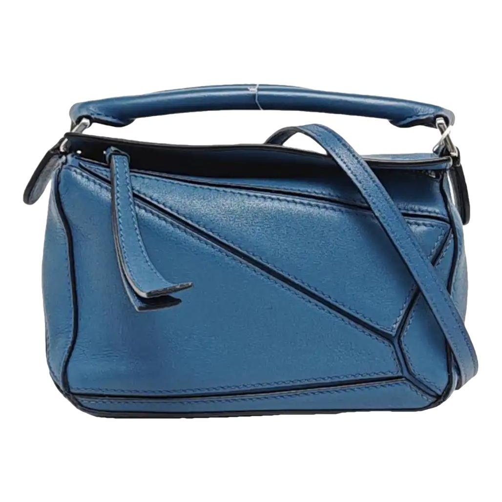 Puzzle leather handbag
