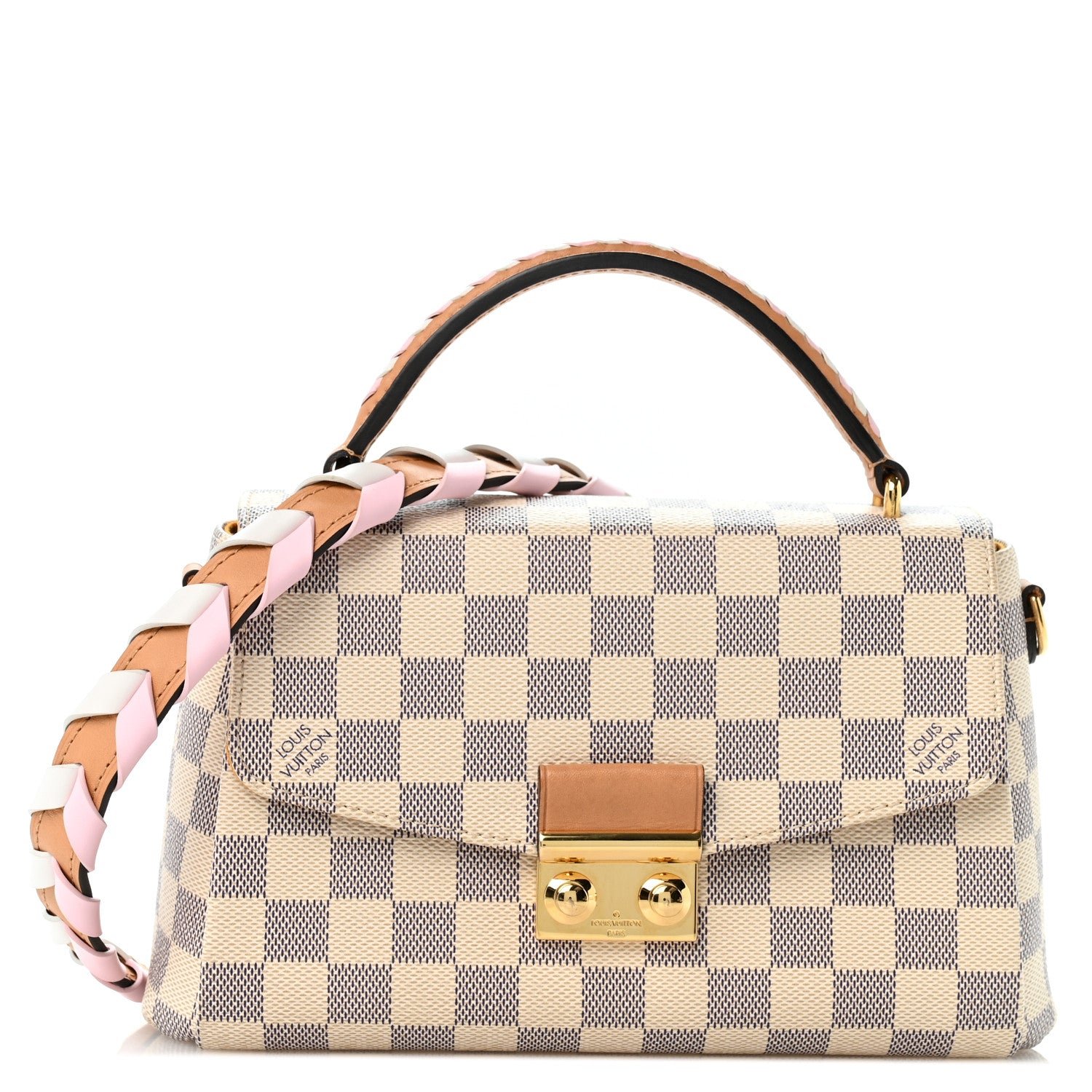 Louis Vuitton Damier Azur Braided Croisette Rose