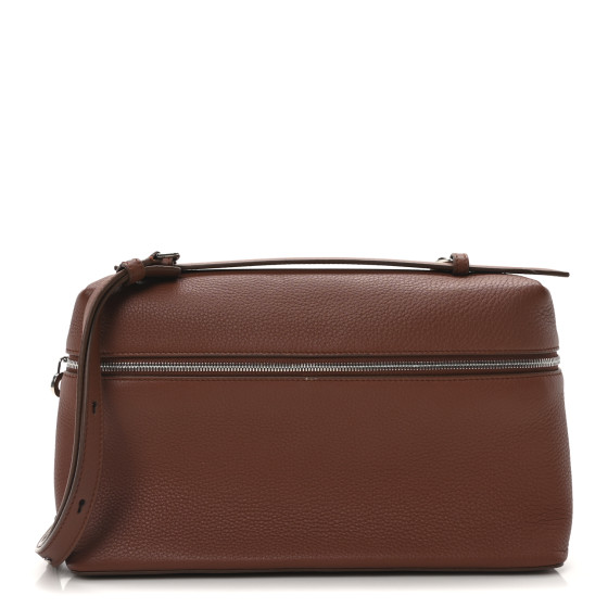 Loro Piana Grained Calfskin Extra Pocket L27 Kummel