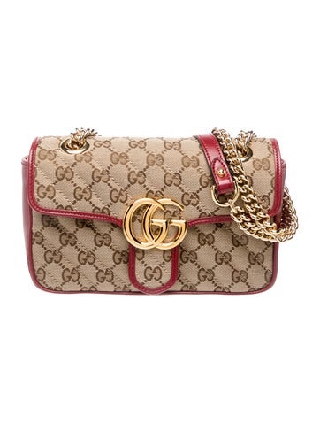 GG Canvas Marmont Small