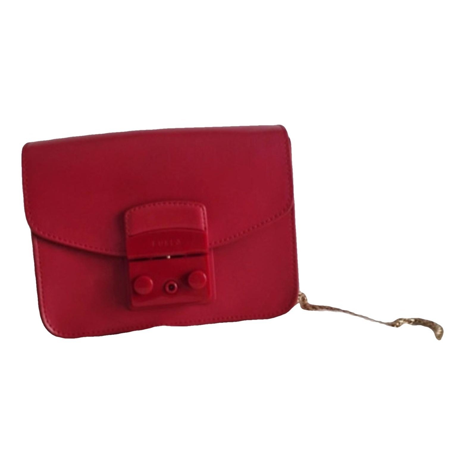 Metropolis leather clutch bag