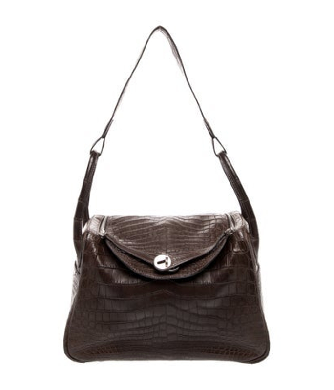 Hermes Matte Niloticus Crocodile Lindy 30