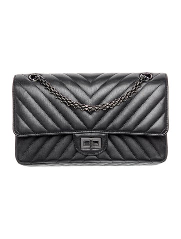 So Black Reissue 225 Double Flap Bag