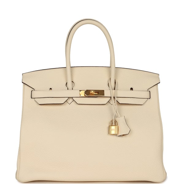 Hermes Birkin 35 Nata Clemence Gold Hardware