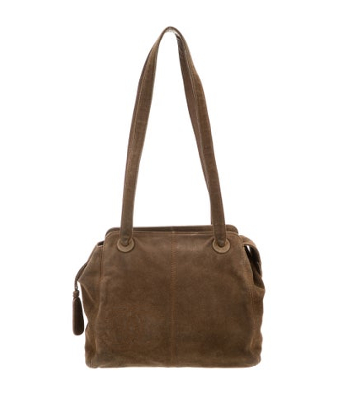 Chanel Suede Cc Shoulder Bag