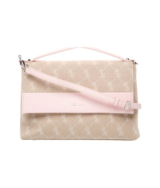 Blumarine Canvas Top Handle Bag