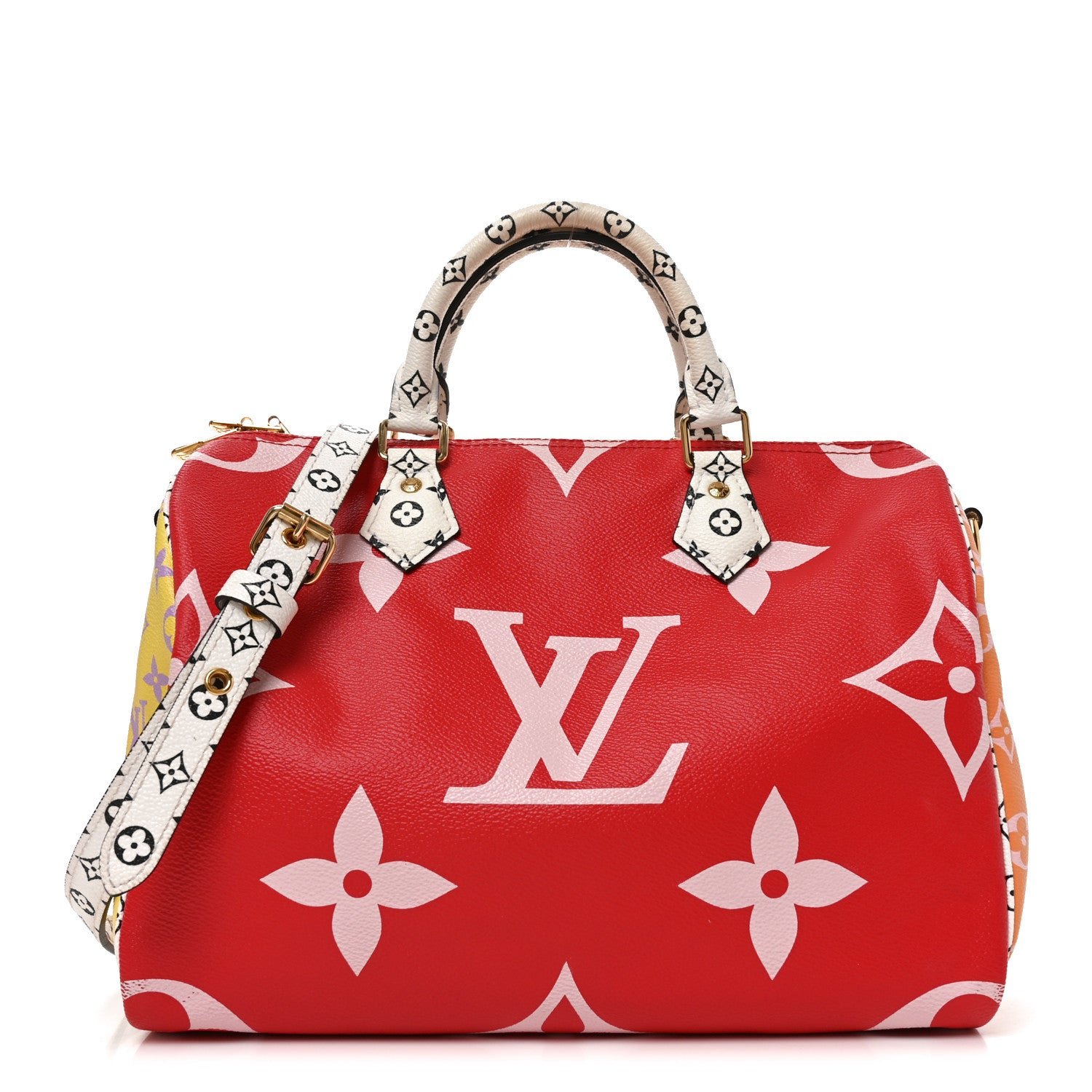 Louis Vuitton Monogram Giant Speedy Bandouliere 30 Rouge