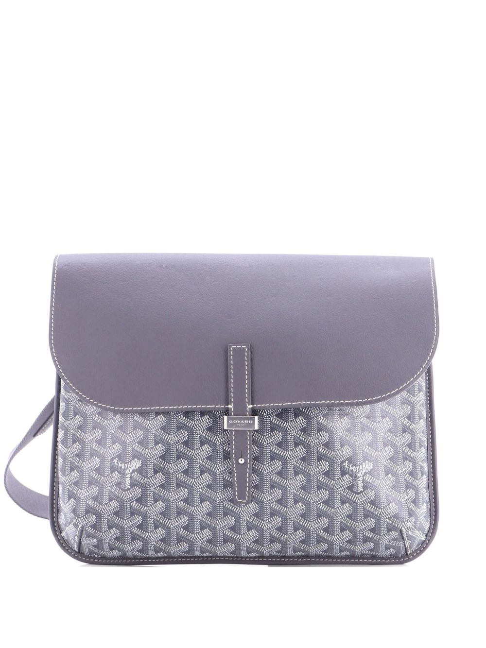 Coursier Messenger Bag Coated Canvas and Leather crossbody bag