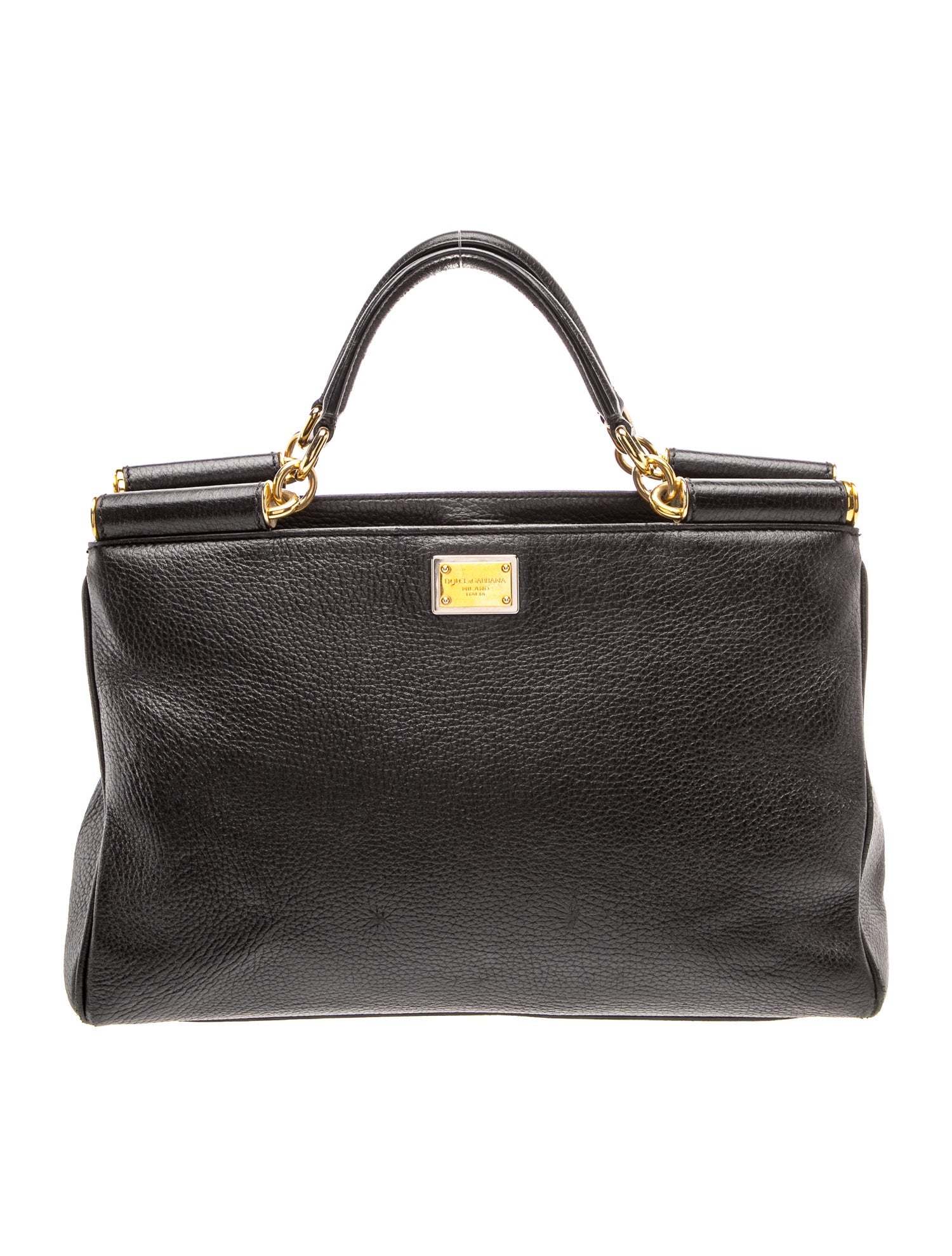 Leather Top Handle Bag