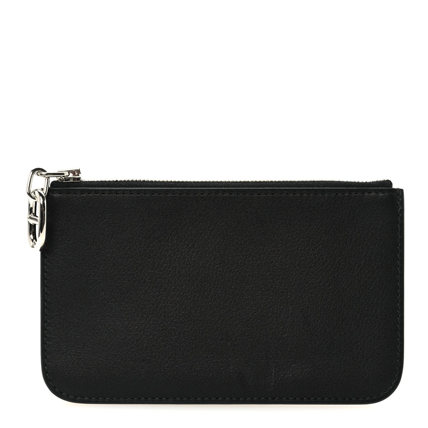 Hermes Evercolor Zipengo Chain D'Ancre Card Holder Black
