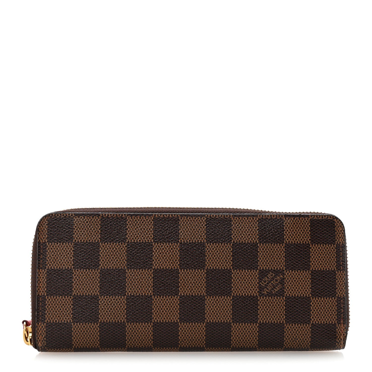 Louis Vuitton Damier Ebene Clemence Wallet Cherry