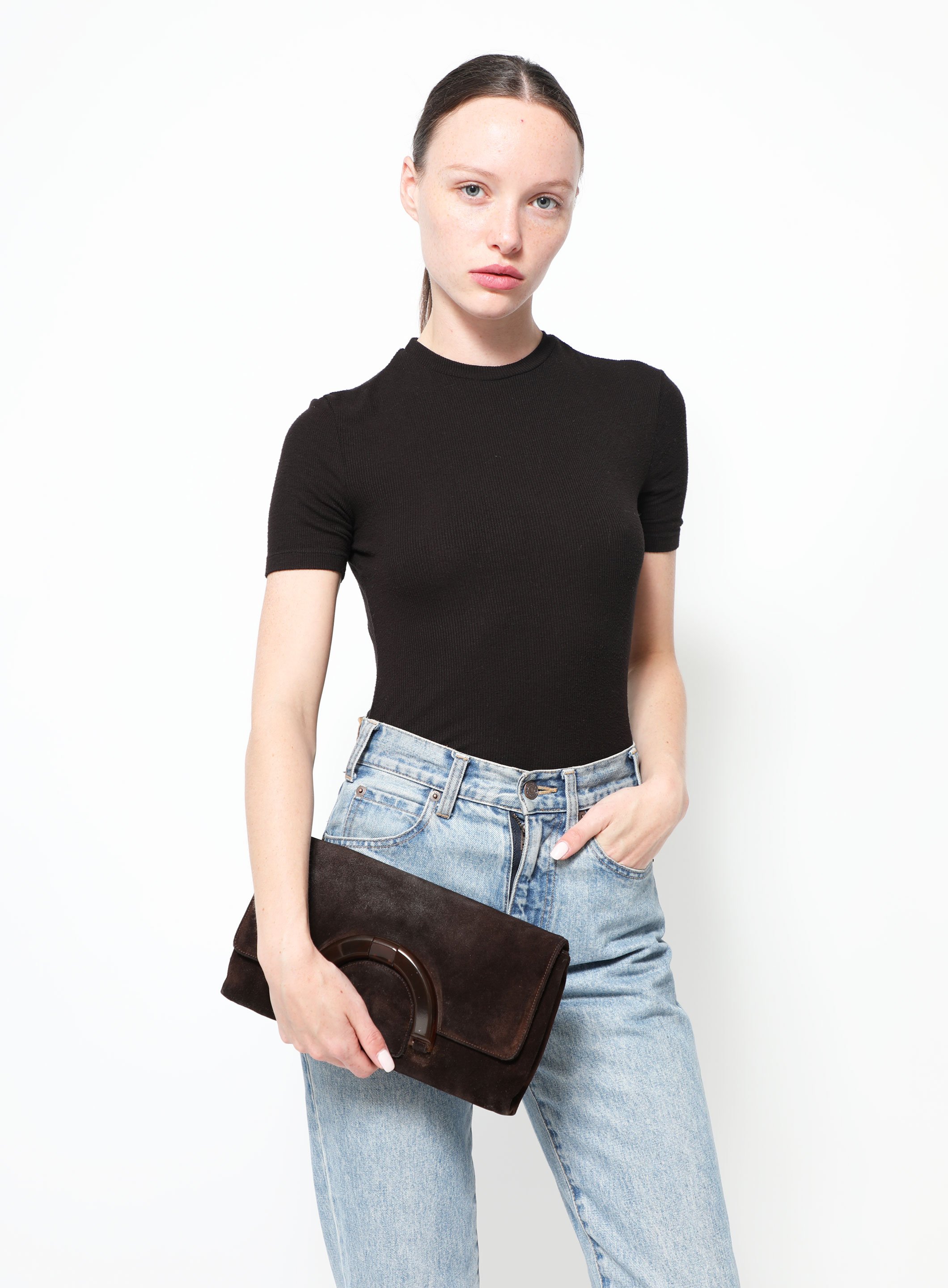 Chloe Early 2000s Suede Clutch