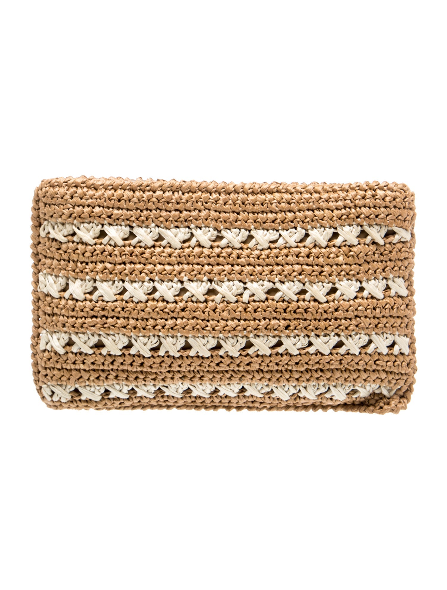 Prada Raffia Grass Clutch