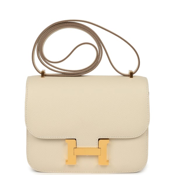 Hermes Hermes Constance 18 Craie Epsom Gold Hardware