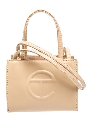 Vegan Leather Cream Shopping. Small