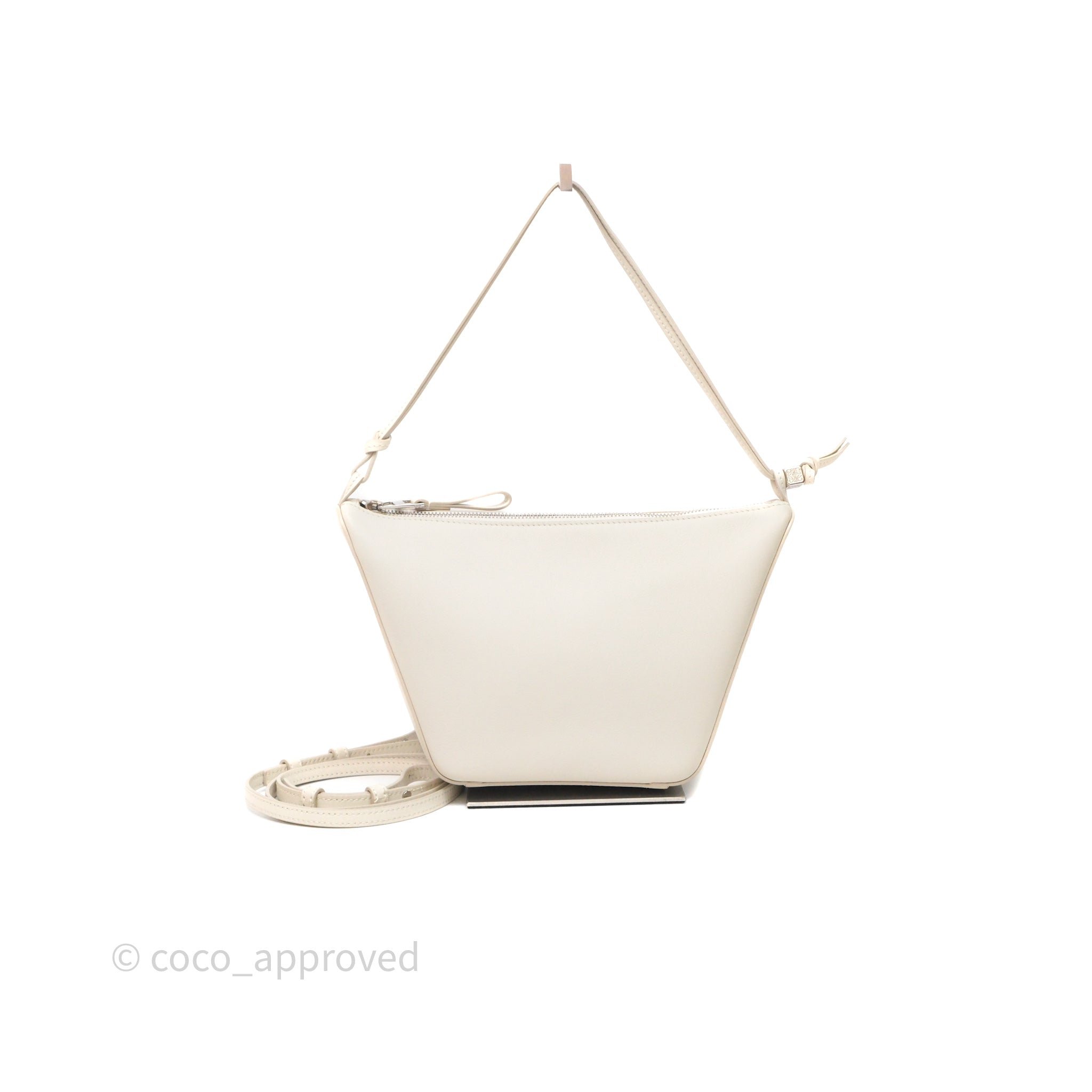 Loewe Mini Hammock Shoulder Bag White