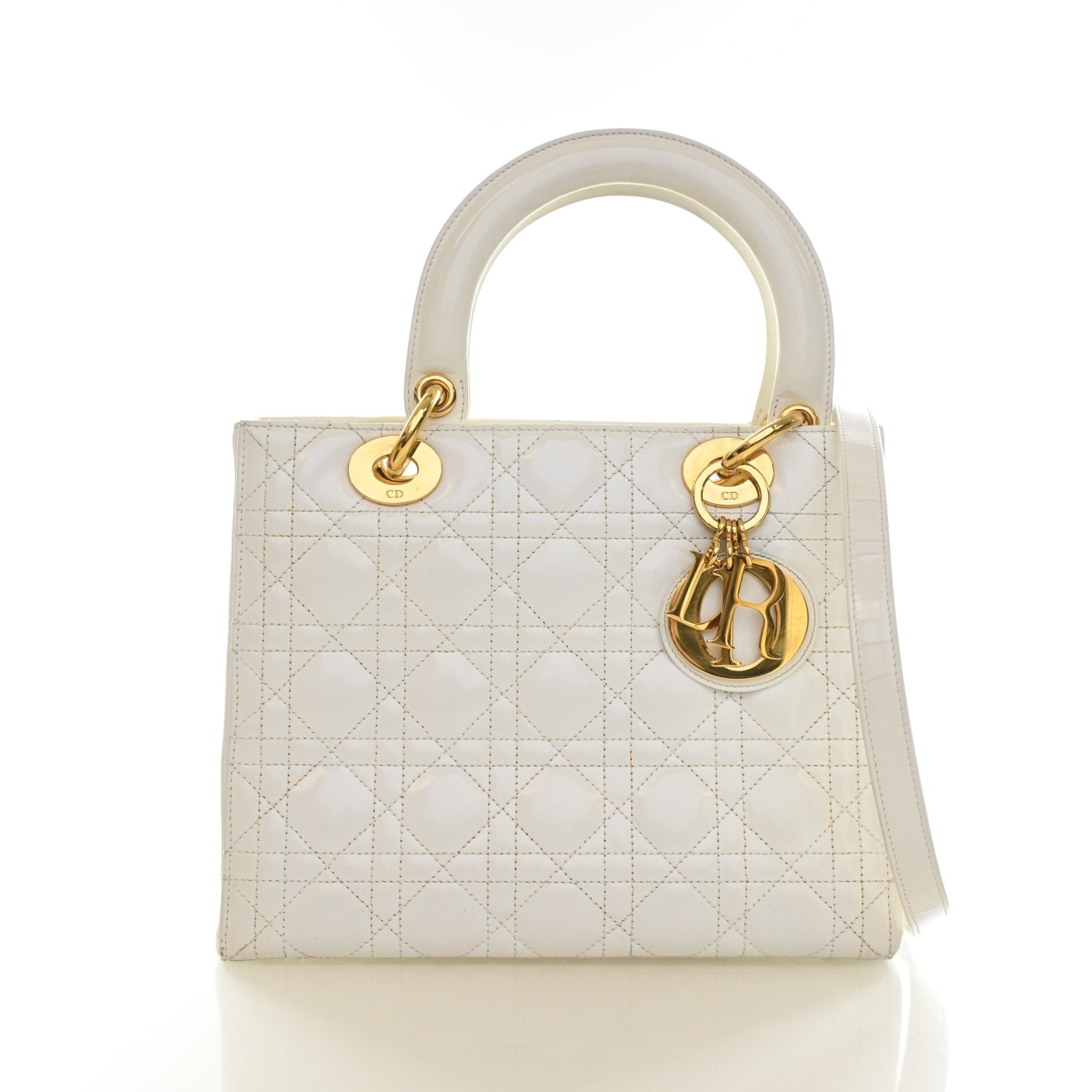 Christian Dior Medium Glazed Calfskin Lady Dior