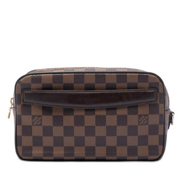 Calf Leather Damier Ebene Pochette Saint Paul