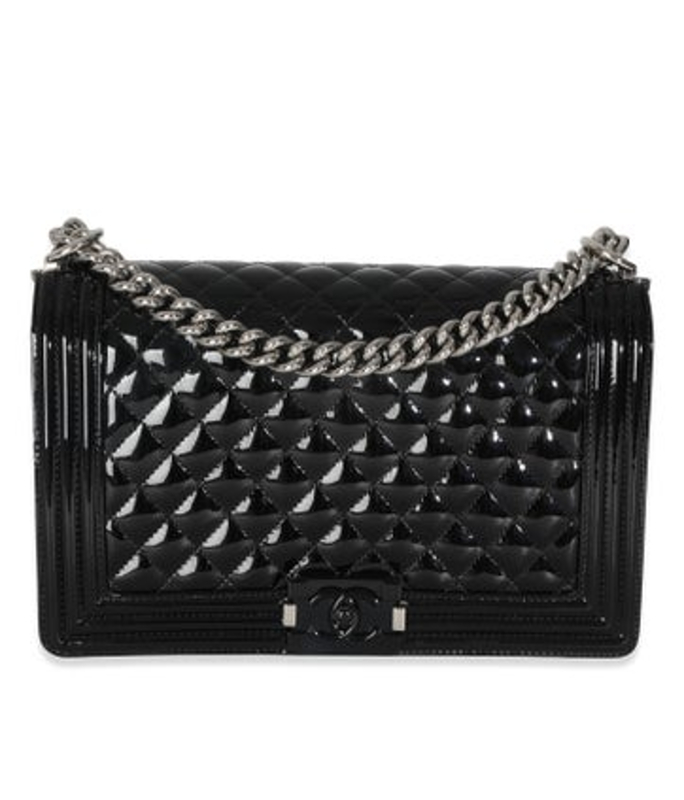 Chanel Patent New Medium Boy Bag