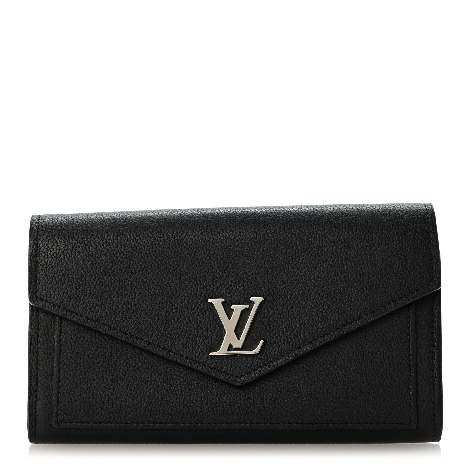 Louis Vuitton Soft Calfskin My Lockme Wallet Black